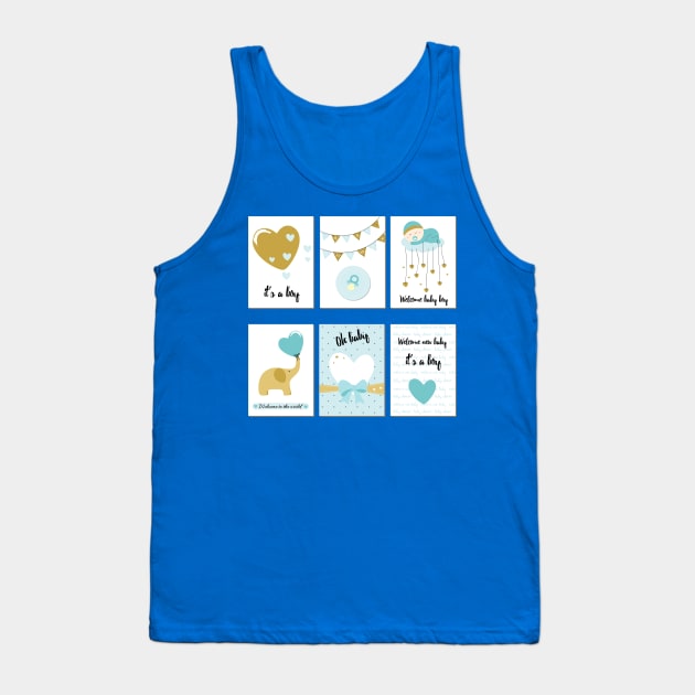 It's a boy Tank Top by grafart